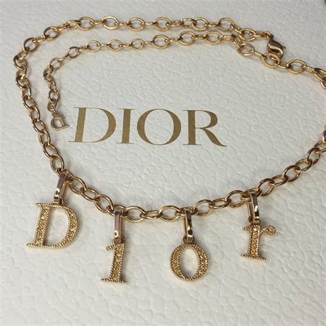 dior kette gold|dior jewelry necklace.